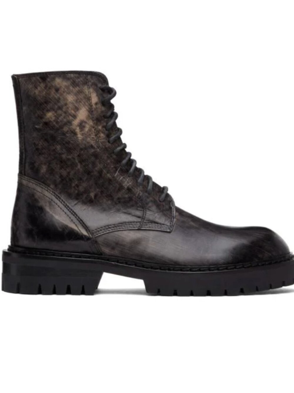 Ann Demeulemeester Tucson Leather Lace-up Combat Boots
